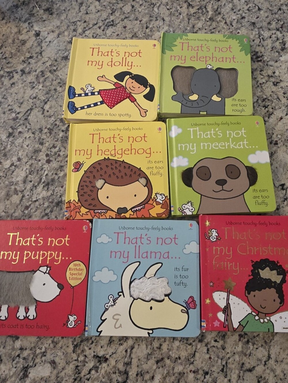 Usborne Sensory Touch Feel Baby Toddler Board Books That's Not... Series
